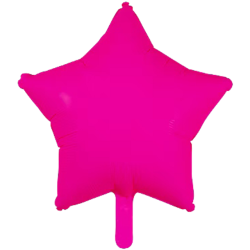 18" Star Neon Pink - Image 1